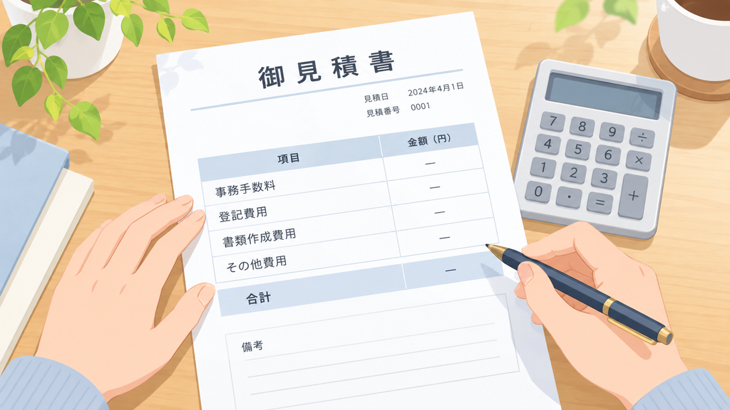 住宅ローン借り換えの諸費用116万円の見積書と明細
