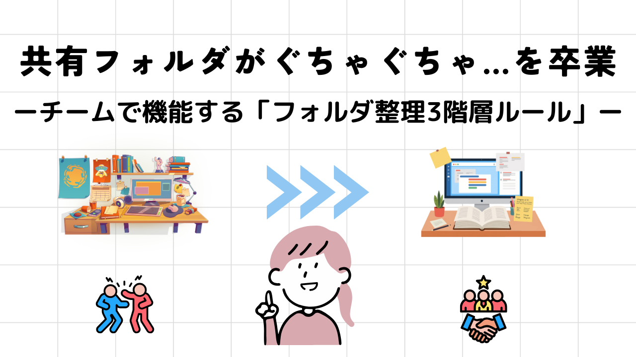 共有フォルダがぐちゃぐちゃ…を卒業。チームで機能する「フォルダ整理3階層ルール」